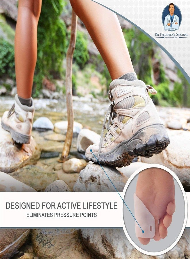 Dr. Frederick's Original Covered Toe Spacers - Gel Shields - 4 Pieces - Bunion Pain Relief - Image 3
